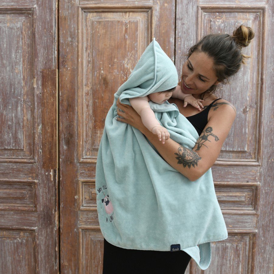 La Millou - Ręcznik Bamboo Soft - NEWBORN - Mint - DOGGY UNICORN - Esy Floresy 