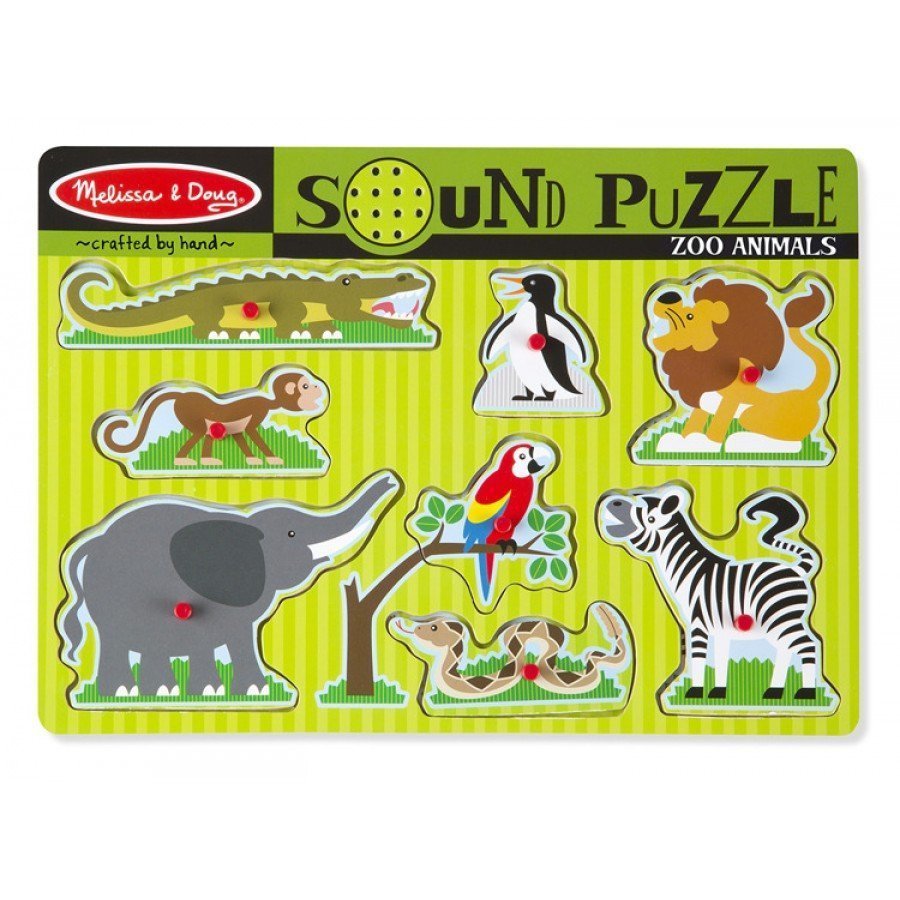 Melissa & Doug - Puzzle dźwiękowe - zwierzęta w Zoo - Esy Floresy 