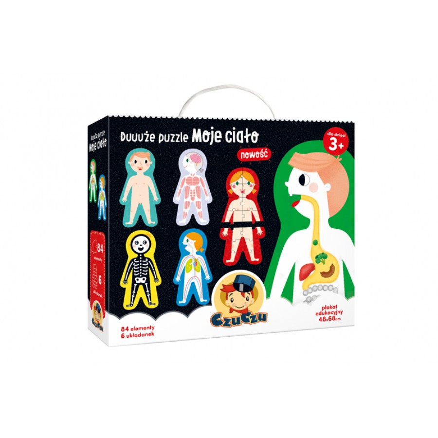 CzuCzu Duuuże puzzle Moje ciało dla dzieci 3+ - Esy Floresy 