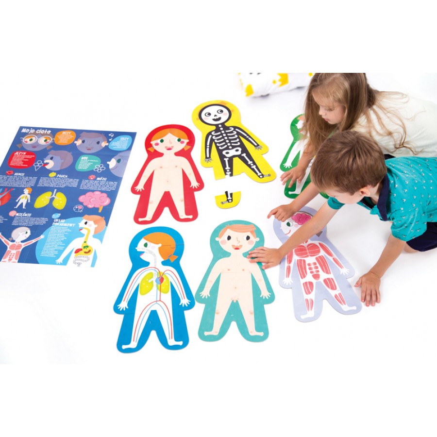 CzuCzu Duuuże puzzle Moje ciało dla dzieci 3+ - Esy Floresy 