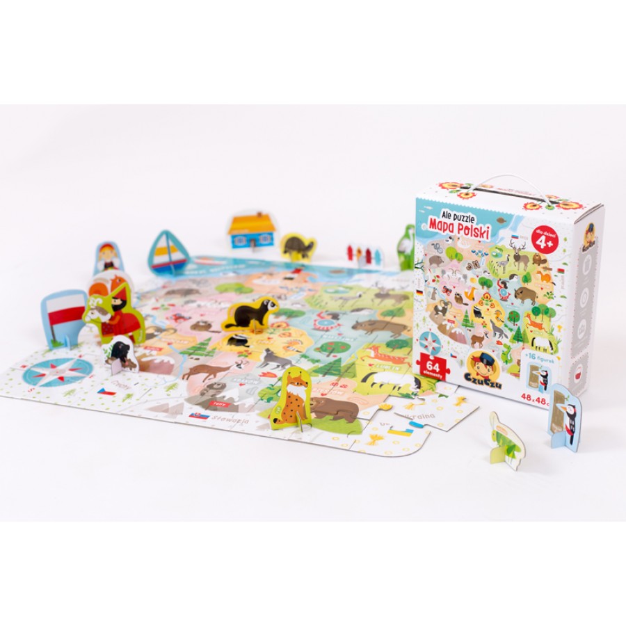 CzuCzu Ale puzzle Mapa Polski dla dzieci 4+ - Esy Floresy 