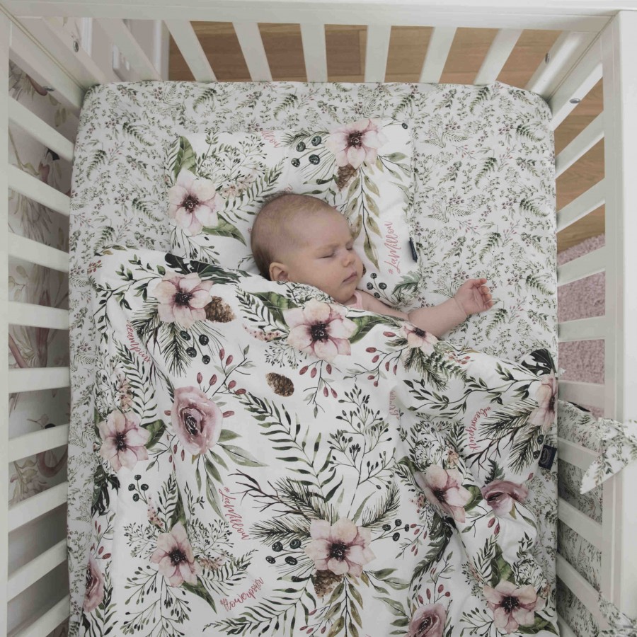 La Millou - Prześcieradło Good Night 60 x 120 cm - Hello World Birds - Esy Floresy 