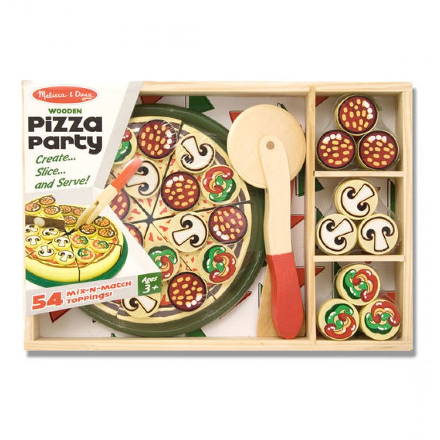 Melissa & Doug - Drewniana Pizza do krojenia - Esy Floresy 