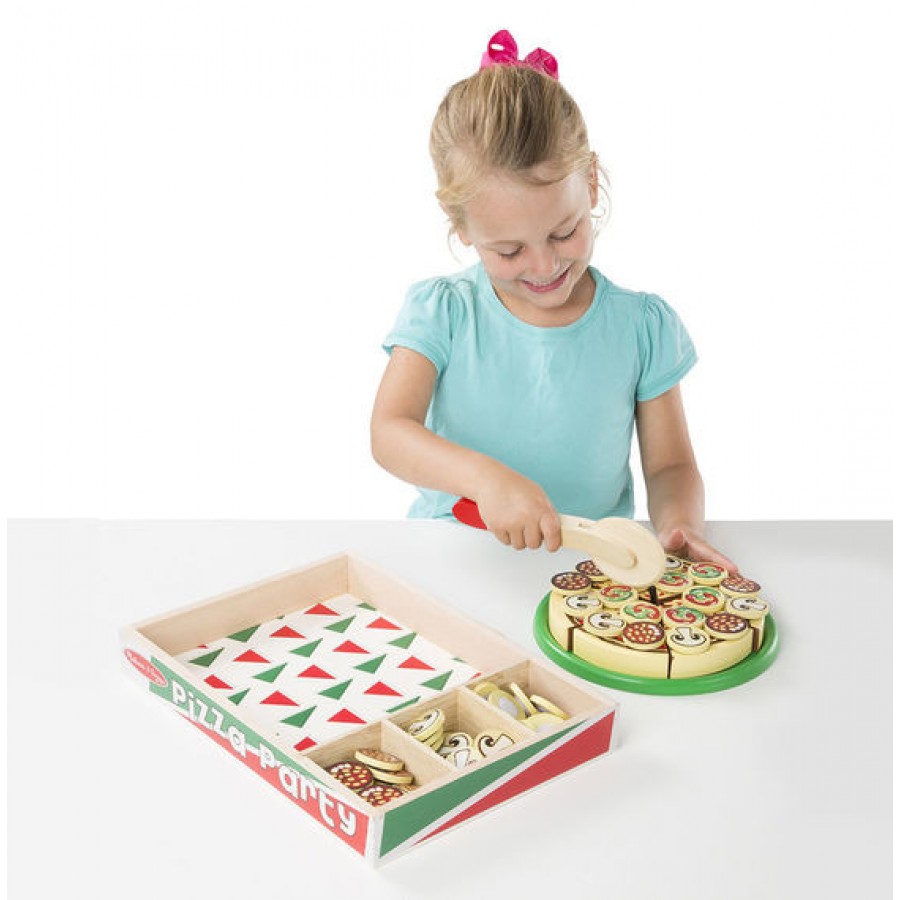 Melissa & Doug - Drewniana Pizza do krojenia - Esy Floresy 