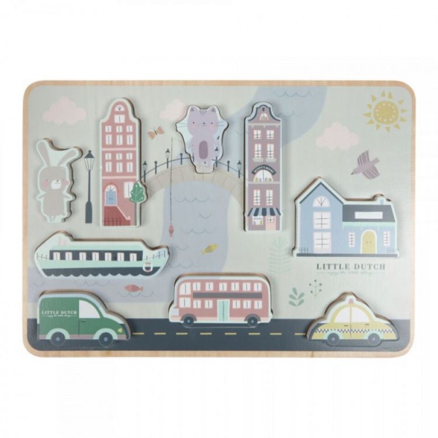 Little Dutch - PUZZLE MIASTO - Esy Floresy 
