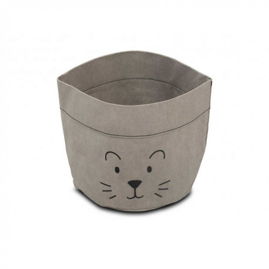 Jollein - Pojemnik papierowy na akcesoria mały lew szary - Esy Floresy 