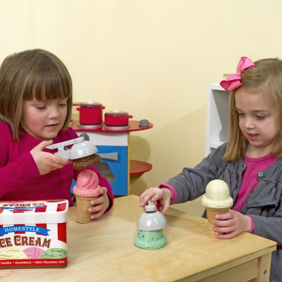 Melissa & Doug - Zestaw Scoop & Stack Ice Cream Cone Playset .  - Esy Floresy 