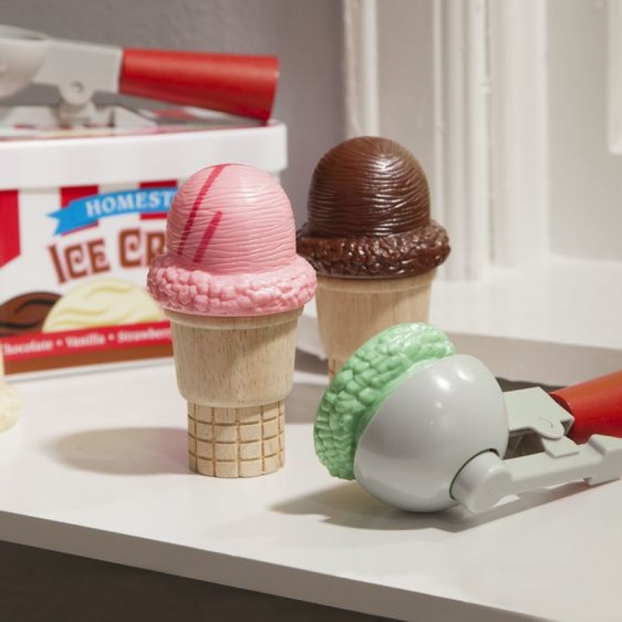 Melissa & Doug - Zestaw Scoop & Stack Ice Cream Cone Playset .  - Esy Floresy 
