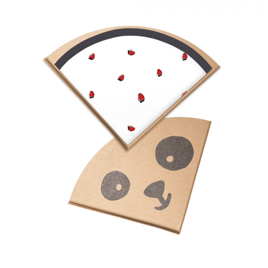 Baby Bites - Śliniak wodoodporny (1-24 miesięcy) Strawberries Grey - Esy Floresy 