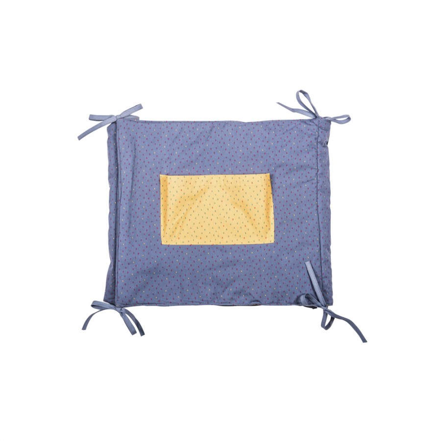 Baby Bites - Ochraniacz do łóżeczka 148 x 40 cm Shell Blue/Mustard - Esy Floresy 