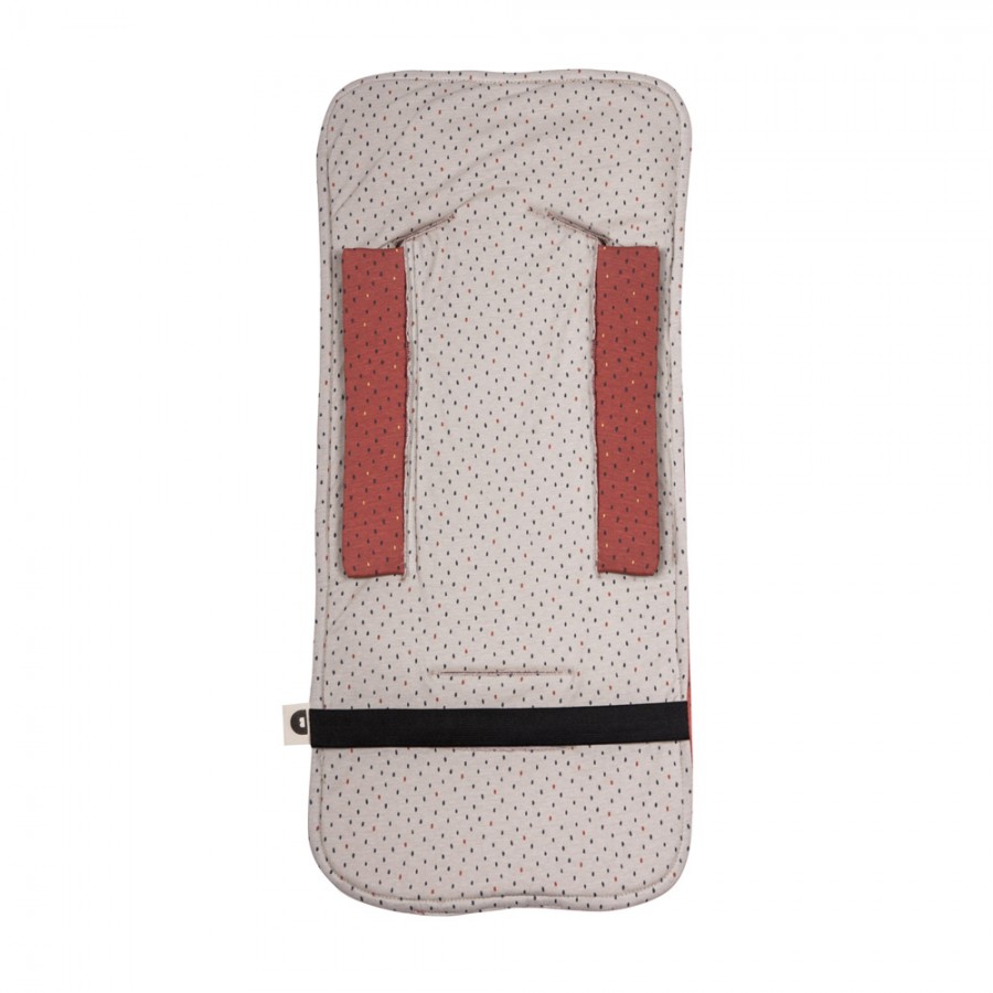 Baby Bites - Wkładka do wózka z bawełny organicznej Shell Beige/Coral - Esy Floresy 