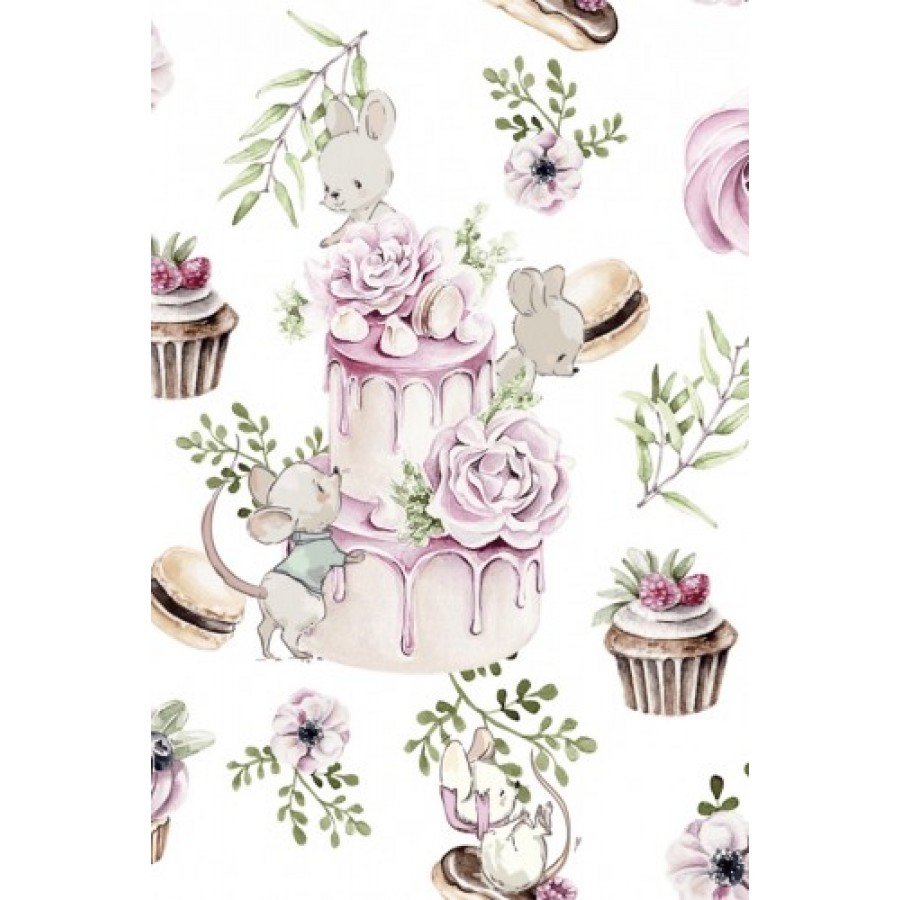 Montibi - Rożek niemowlęcy - Myszki na torcie . - Esy Floresy 