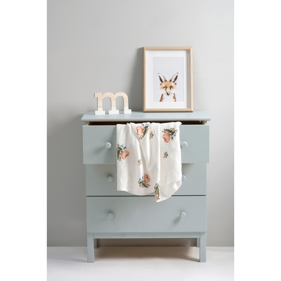 Bim Bla - Otulacz/Kocyk bambusowy Floral - Esy Floresy 