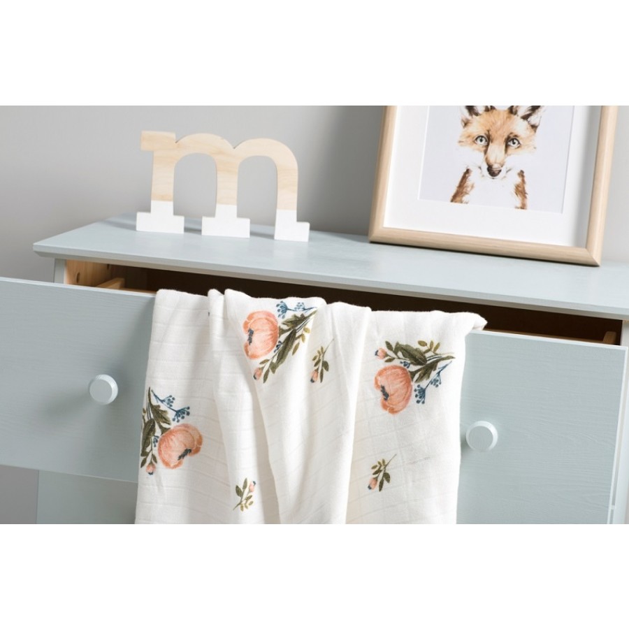 Bim Bla - Otulacz/Kocyk bambusowy Floral - Esy Floresy 