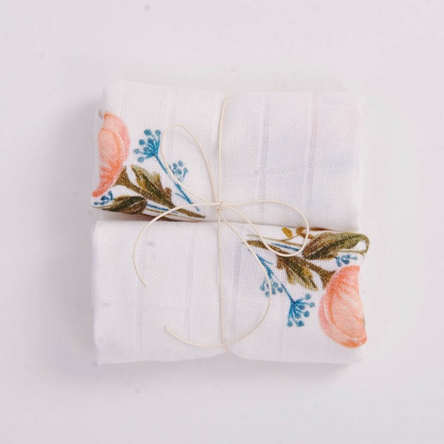 Bim Bla - Zestaw 2 Pieluszek bambusowych Floral - Esy Floresy 