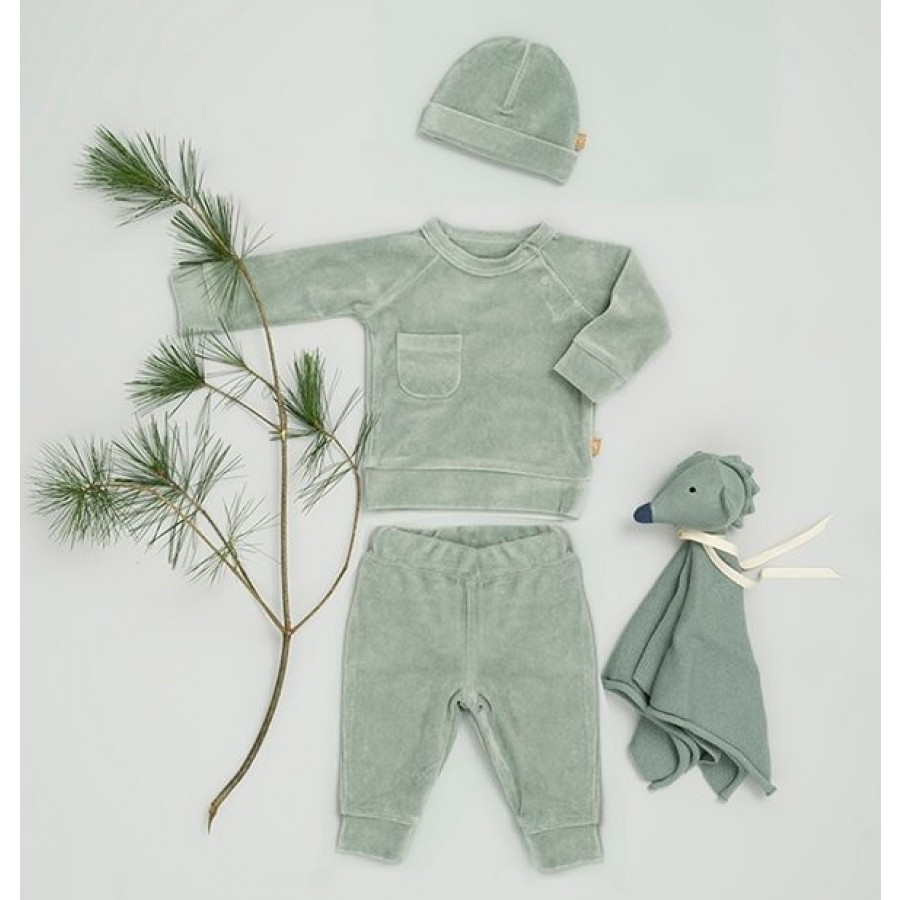 Fresk - Spodenki welurowe 6-12 miesięcy Ash rose - Esy Floresy 