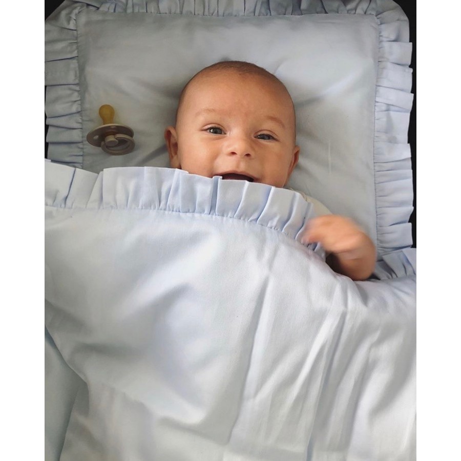 Bon Bon Kids - Pościel niebieska z falbanką - Esy Floresy 