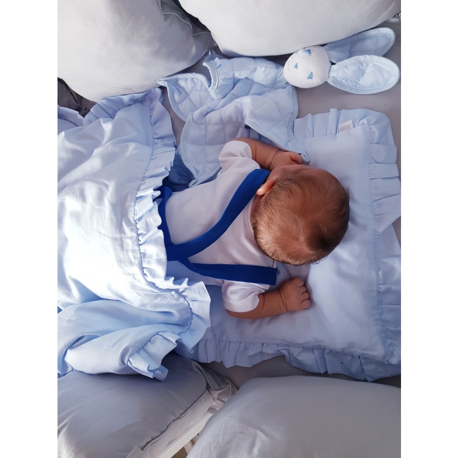 Bon Bon Kids - Pościel niebieska z falbanką - Esy Floresy 