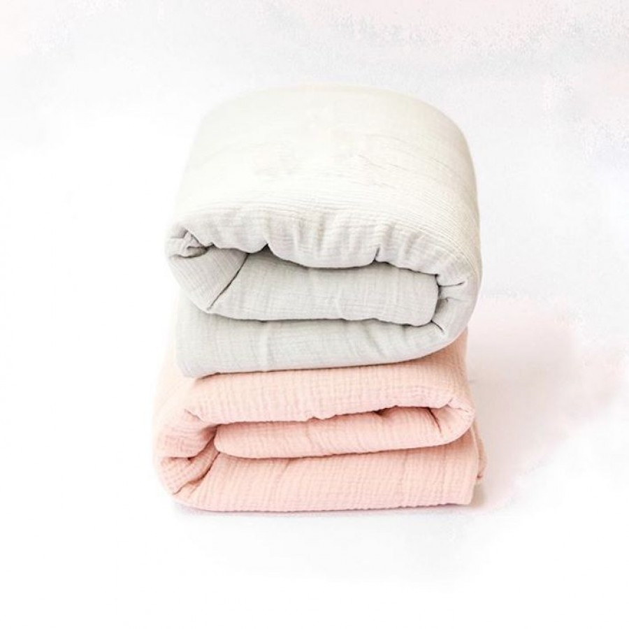 Bon Bon Kids - Komplet muślinowy różowy z wypełnieniem - Esy Floresy 