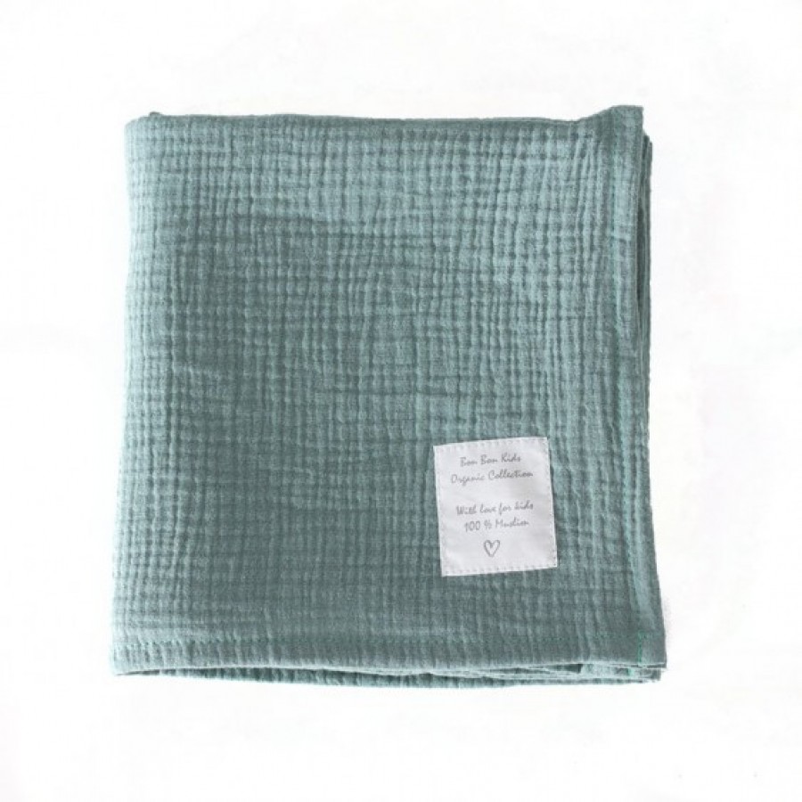 Bon Bon Kids - Otulacz muślinowy Green - Esy Floresy 