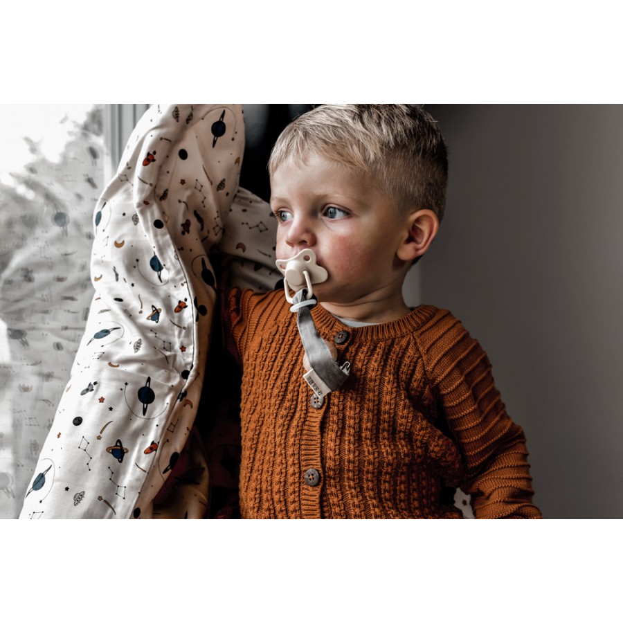 Filibabba - Zawieszka do smoczka Dusty rose - Esy Floresy 