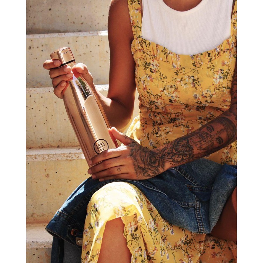 Cool Bottles - Butelka termiczna 500 ml Chrome Gold - Esy Floresy 