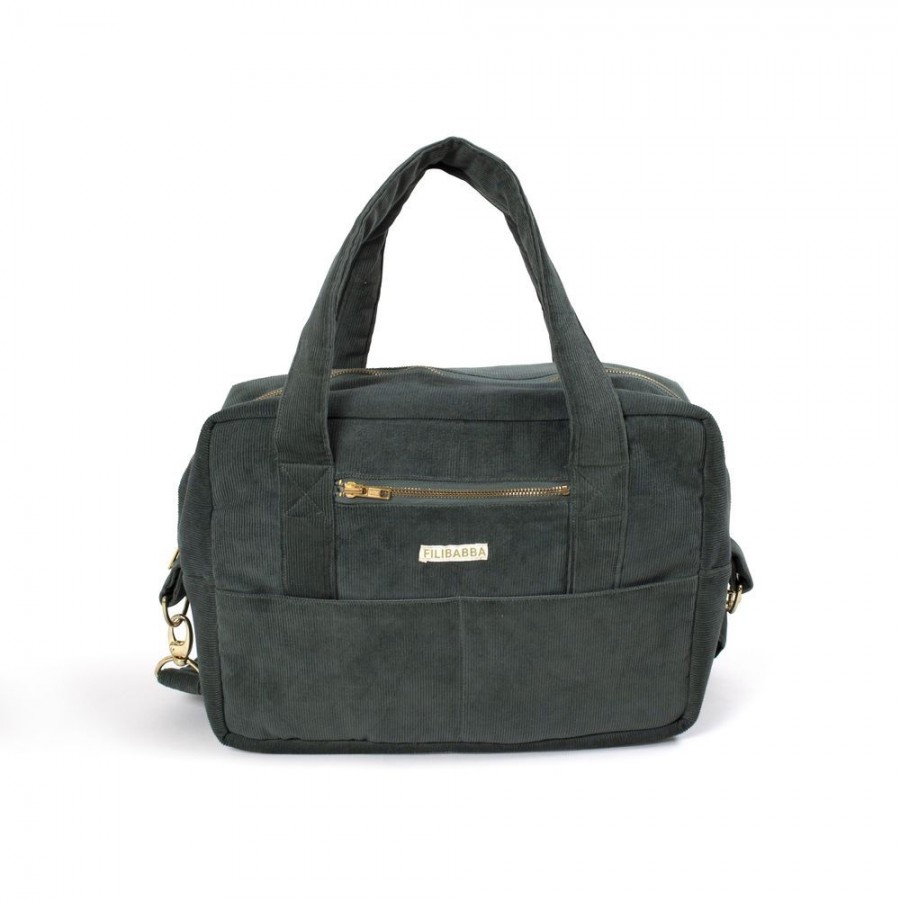 Filibabba - Torba Nursing bag Sztruks Pine Green - Esy Floresy 