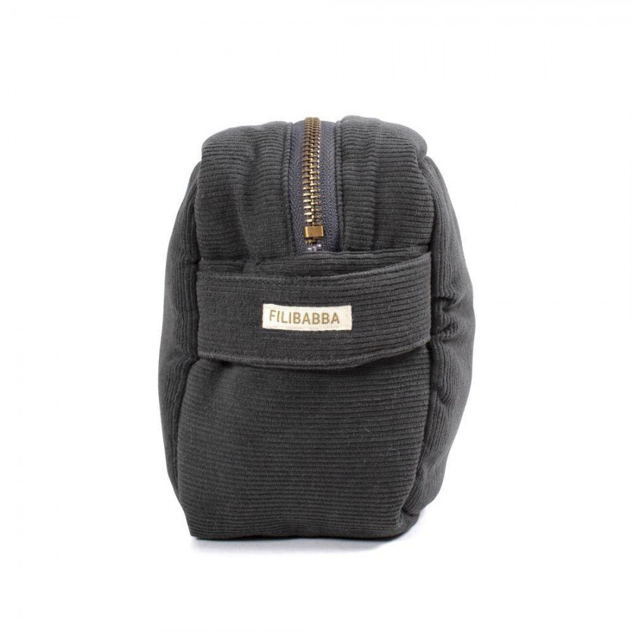  Filibabba - Kosmetyczka mała Sztruks Stone Grey - Esy Floresy 