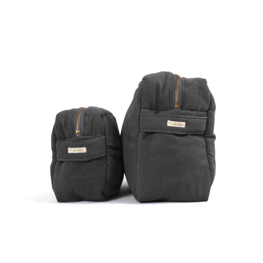  Filibabba - Kosmetyczka mała Sztruks Stone Grey - Esy Floresy 