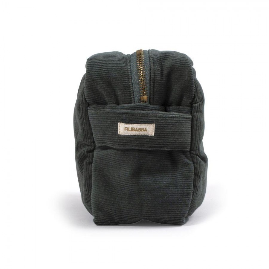  Filibabba - Kosmetyczka mała Sztruks Pine Green - Esy Floresy 