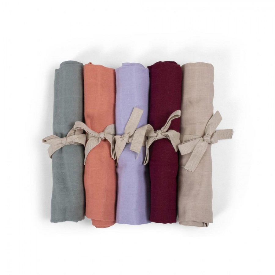 Filibabba - Pieluszka muślinowa 65 x 65 cm Coral - Esy Floresy 