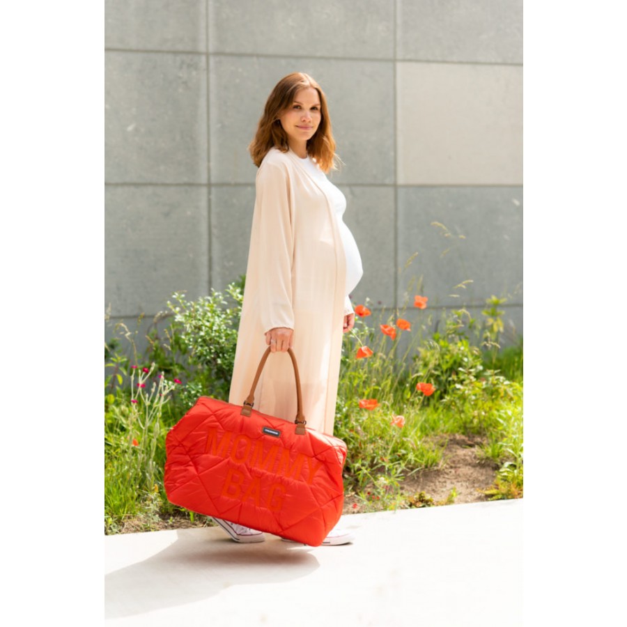 Childhome - Torba Mommy Bag Pikowana Czerwona - Esy Floresy 
