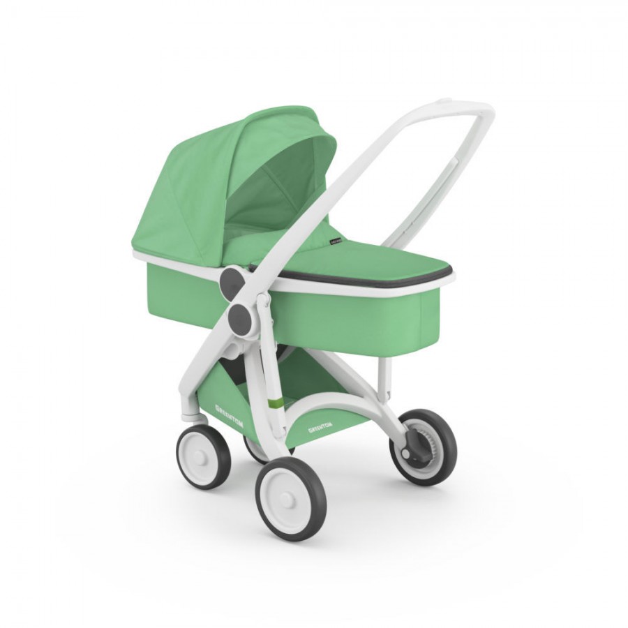Greentom Wózek Carrycot (v.2.1) White-Mint - Esy Floresy 
