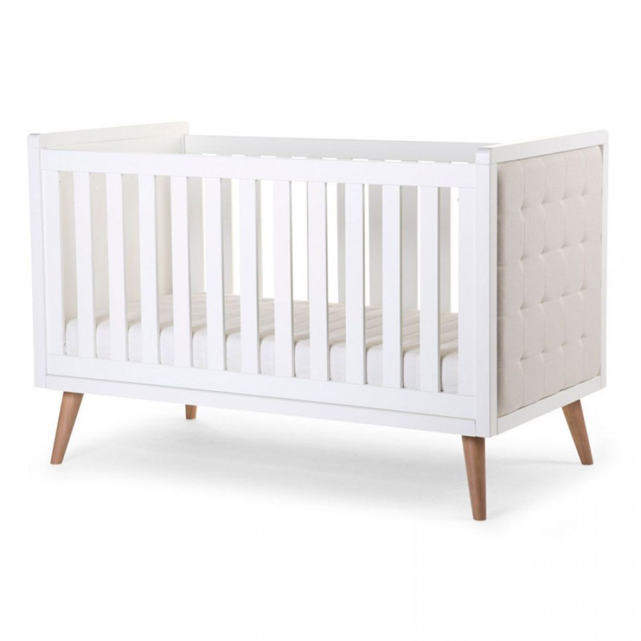 Childhome - Łóżeczko 70 x 140 cm + stelaż Retro Rio White - Esy Floresy 