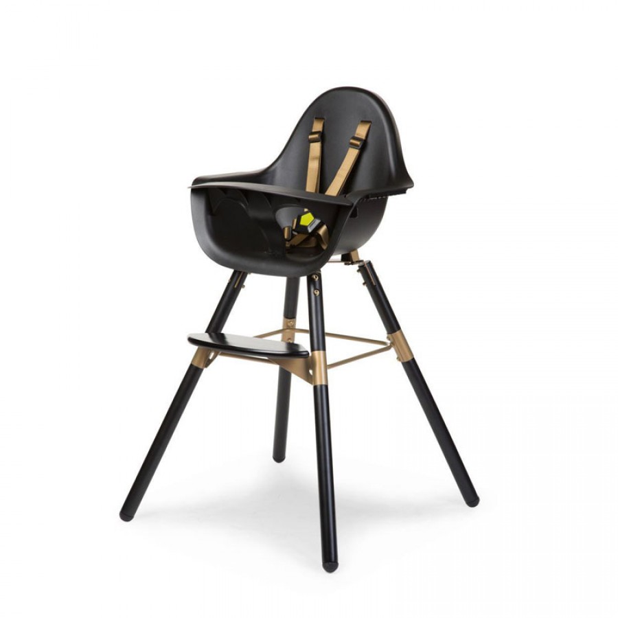 Childhome - Krzesełko do karmienia Evolu 2 Black/Gold - Esy Floresy 