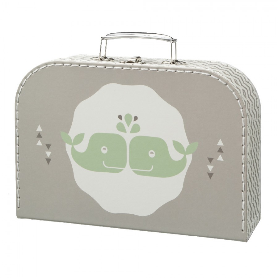  Fresk - Zestaw walizek 2 szt. Wieloryb Szary - Esy Floresy 