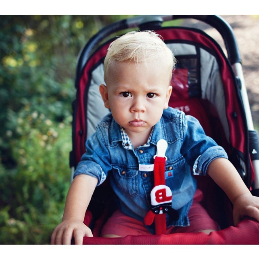 Lullalove Zawieszka do smoczka i gryzaka MR B - Esy Floresy 