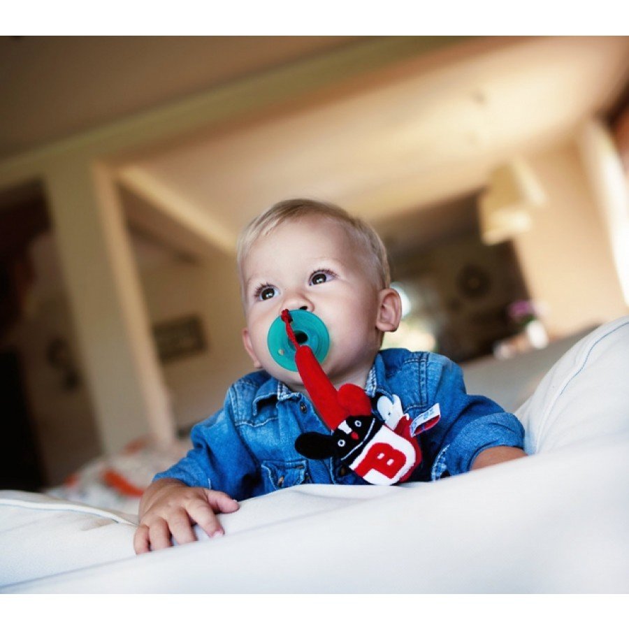 Lullalove Zawieszka do smoczka i gryzaka MR B - Esy Floresy 