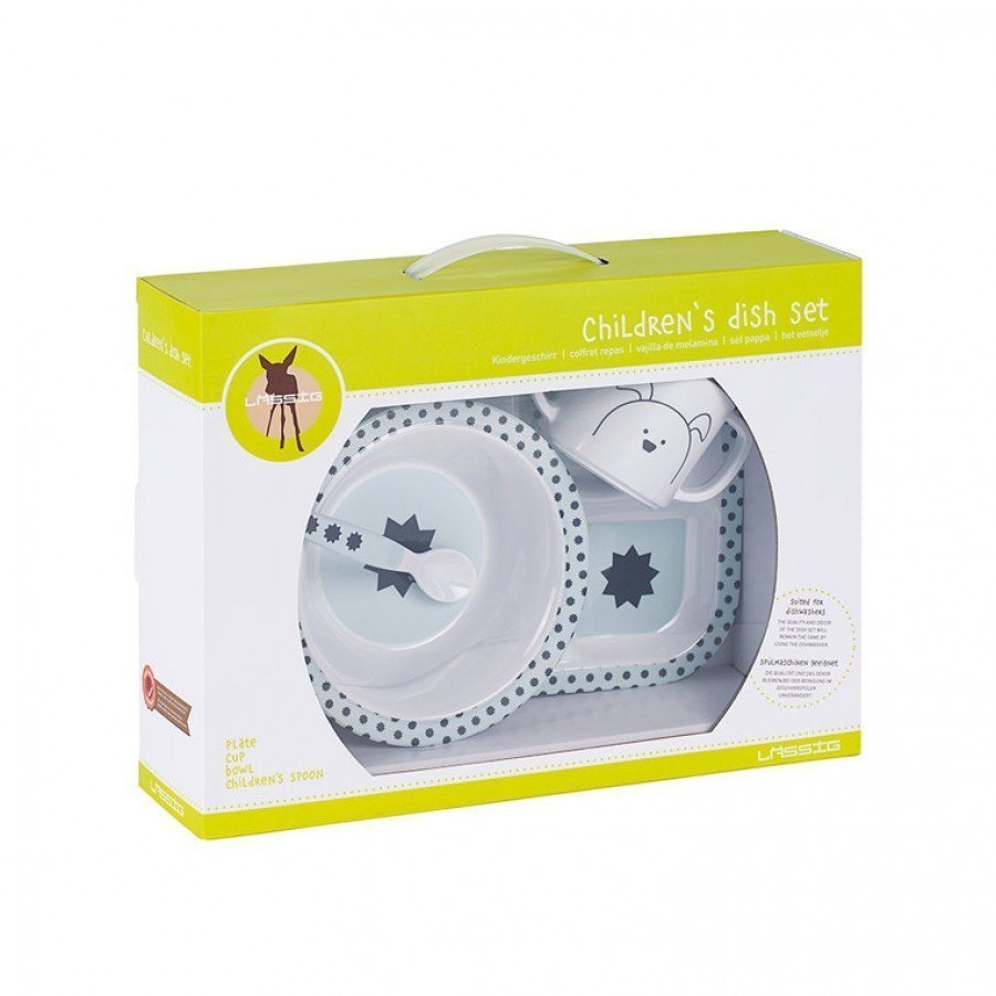 Lassig - Komplet naczyń z Melaminy Little Chums Pies  - Esy Floresy 