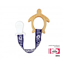 Lullalove MaMari żółw - gryzak z drewna z zawieszką | Esy Floresy