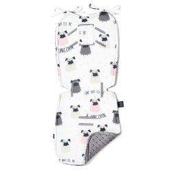 La Millou - THICK STROLLER PAD - DOGGY UNICORN - GREY | Esy Floresy