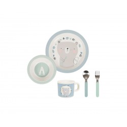 Little Dutch - KOMPLET Z MELAMINY ADVENTURE BLUE (5 ELEMENTÓW) | Esy Floresy