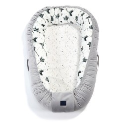 La Millou -Velvet Collection Kokon Baby Nest - Boho Royal Arrows - Dark Grey  | Esy Floresy