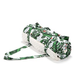 La Millou - Koc picnic z kieszonką , mata do zabawy XL - Evergreen tiger - Ecru . | Esy Floresy
