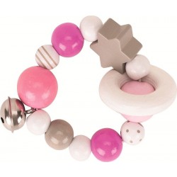 Heimess - Drewniana grzechotka Gwiazdka - w różu. | Esy Floresy