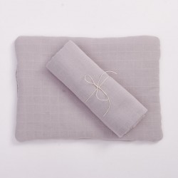 Bim Bla - Poduszka z bawełny organicznej Szara | Esy Floresy