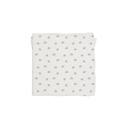 Baby Bites - Pieluszka muślinowa 120 x 120 cm Paper Boats White | Esy Floresy