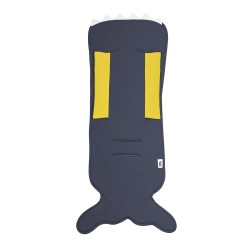 Baby Bites - Wkładka do wózka z bawełny organicznej Fish Tail Navy Blue | Esy Floresy