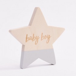 Bim Bla - Drewniana Gwiazdka Baby Boy Niebieska | Esy Floresy