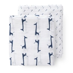 Fresk - Pieluszki muślinowe zestaw 2 szt. 120 x 120 cm Żyrafa | Esy Floresy